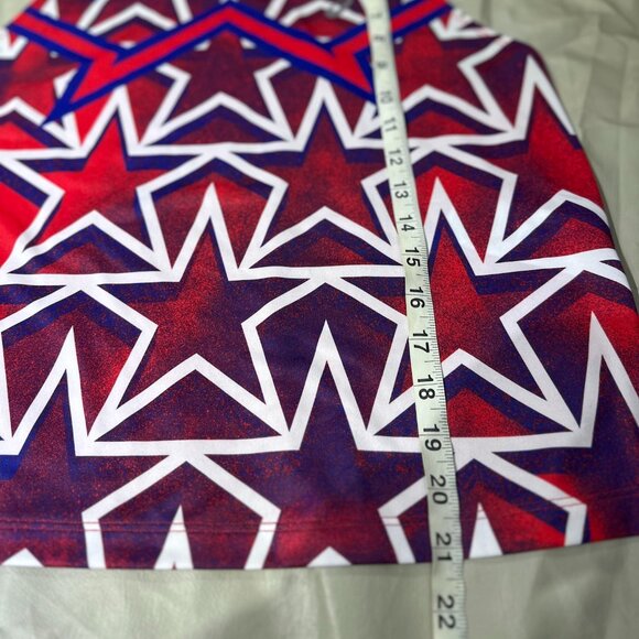 Asics Women's Medium Nation's Running top singlet Usa start red white blue NEW - Picture 14 of 14